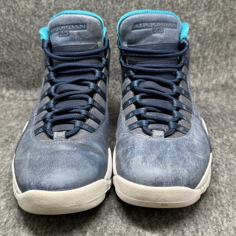 Air Jordan 10 Retro Los Angeles Mens Size 10.5 Basketball Shoes Blue 310805-404